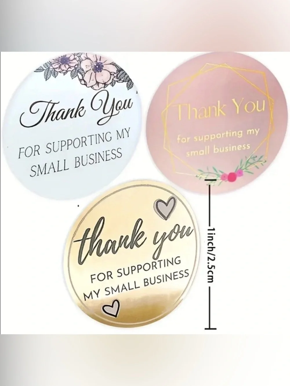 Small Thank You Stickers 500